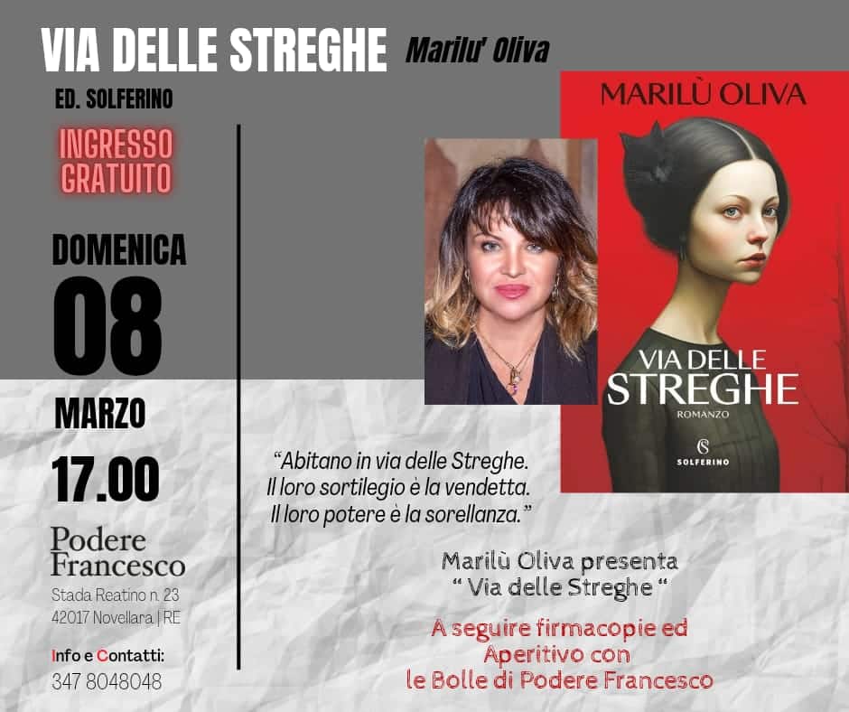 Scopri di più sull'articolo VIA DELLE STREGHE – MARILU’ OLIVA